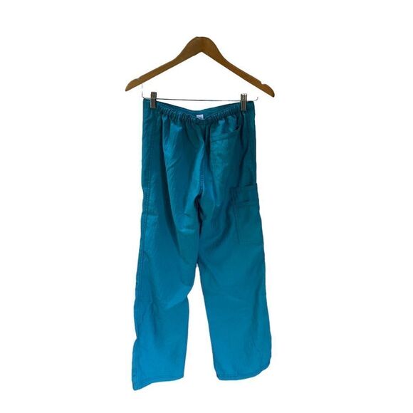 Wink Teal Spread Good Cheer Medical Scrub Pants Women’s XS Drawstring - Picture 3 of 7